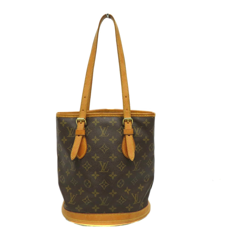 Louis Vuitton Bucket Monogram Tote Bag Brown